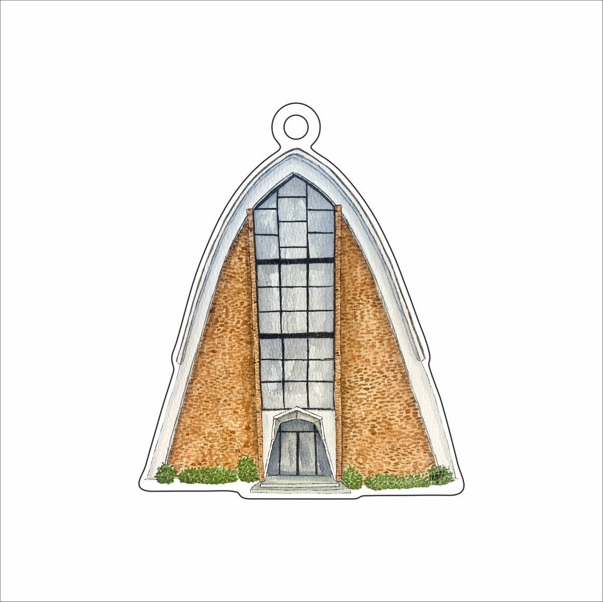 MGT-030 St. Genevieve Ornament | 0.25Acrylic Ornament
