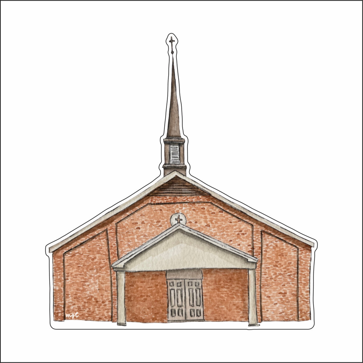 MGT-033 St. Rita- St. Martnville | 0.75Acrylic Contour