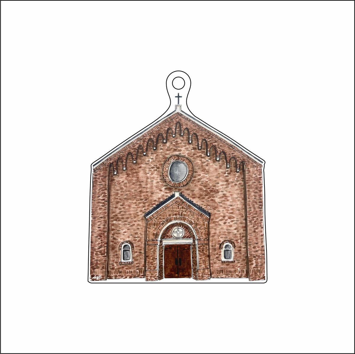 MGT-045 St. James Church Ornament | 0.25Acrylic Ornament