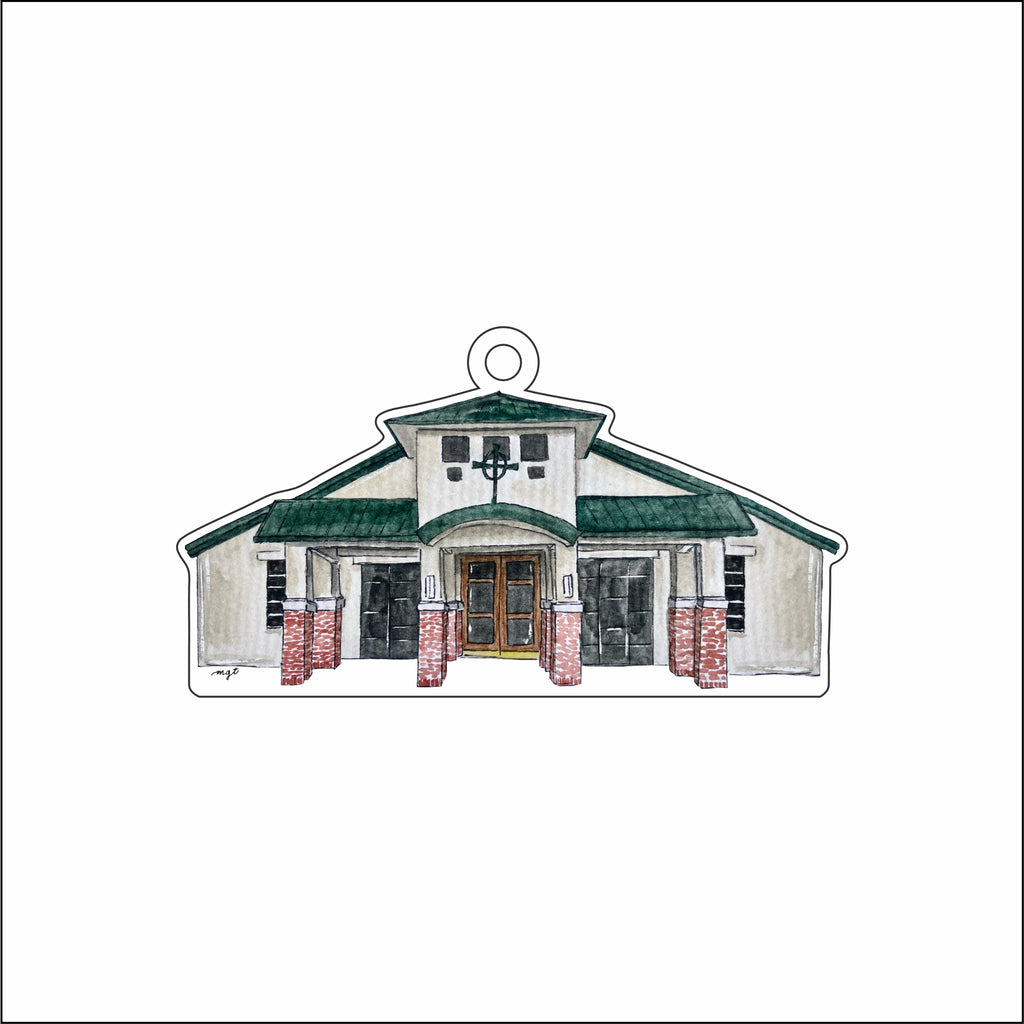 MGT-046 St. Bernadette- Houma Ornament | 0.25Acrylic Ornament