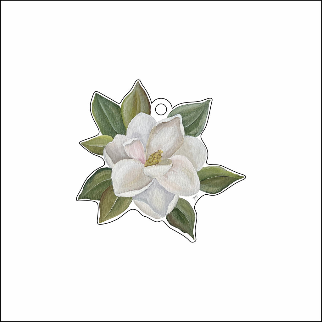 MGT-037 Magnolia Ornament | 0.25Acrylic Ornament