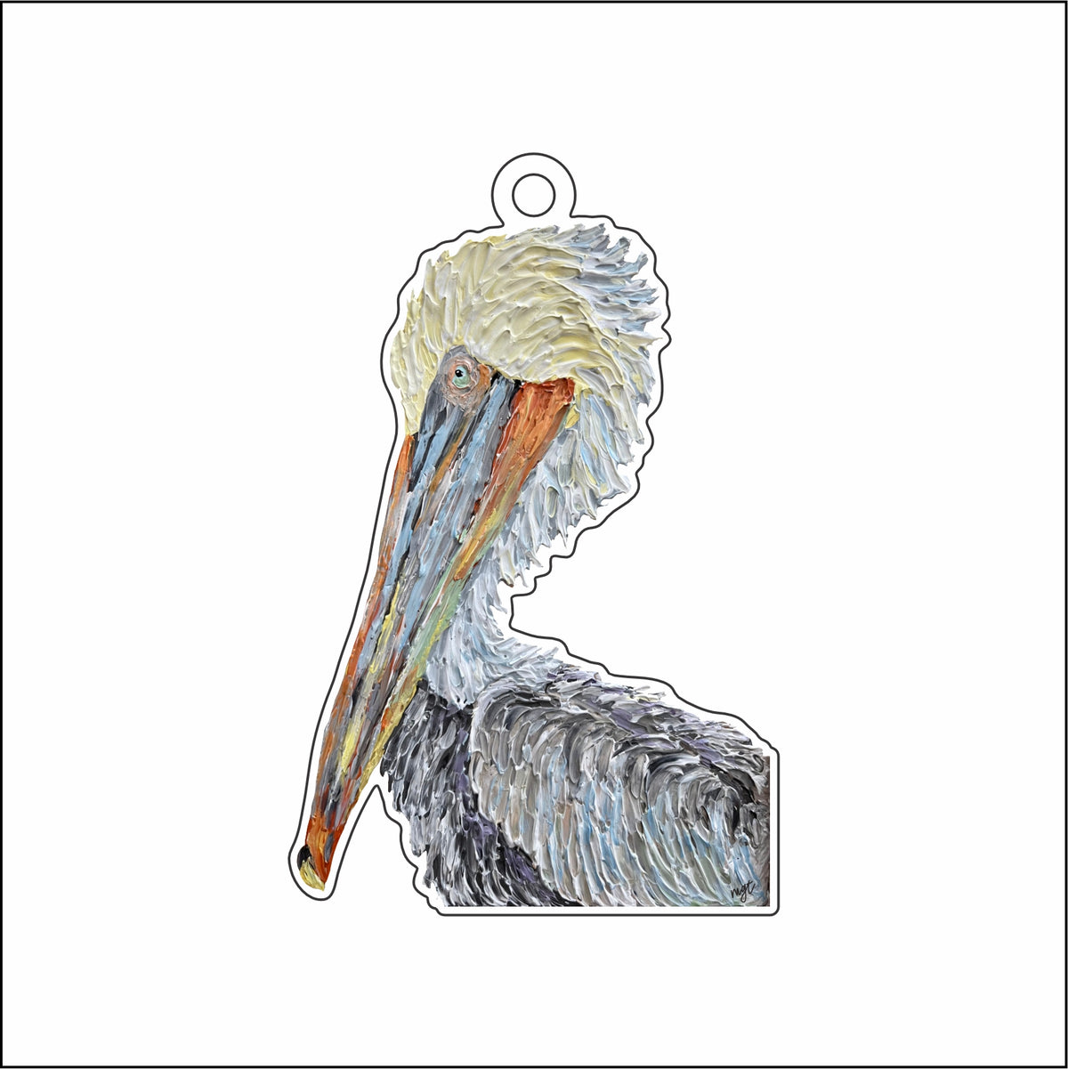 MGT-043 Pelican Ornament | 0.25Acrylic Ornament