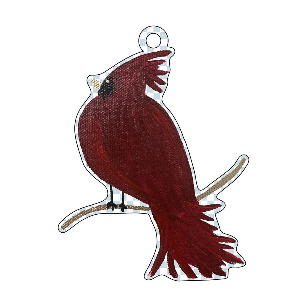 MHA-004 Cardinal Ornament | 0.25in. Acrylic Ornament |
