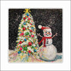 MHE-021 Frosty with Tree Block | 0.75Acrylic Block