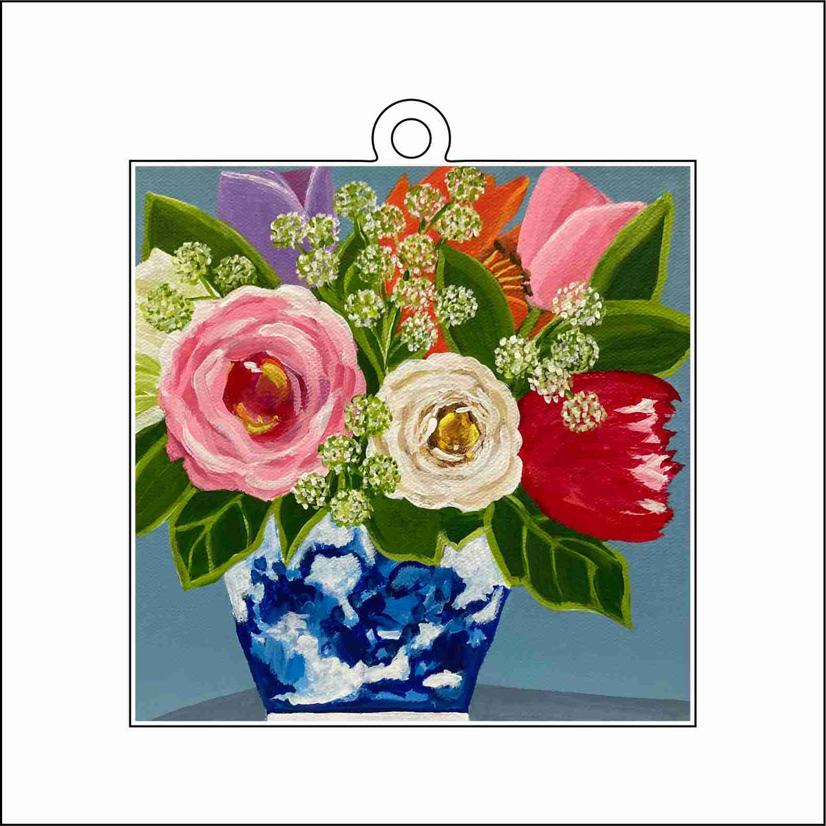 MHE-023 Flower Vase Ornament | 0.25Acrylic Ornament
