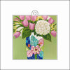 MHE-024 Green Flower Ornament | 0.25Acrylic Ornament