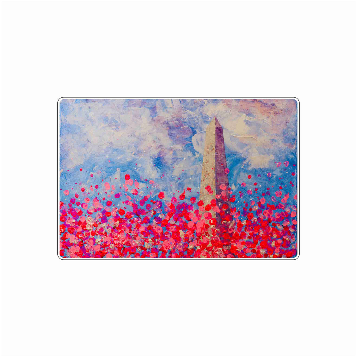MHS-003 Cherry Sky Surge Block | 0.75Acrylic Contour