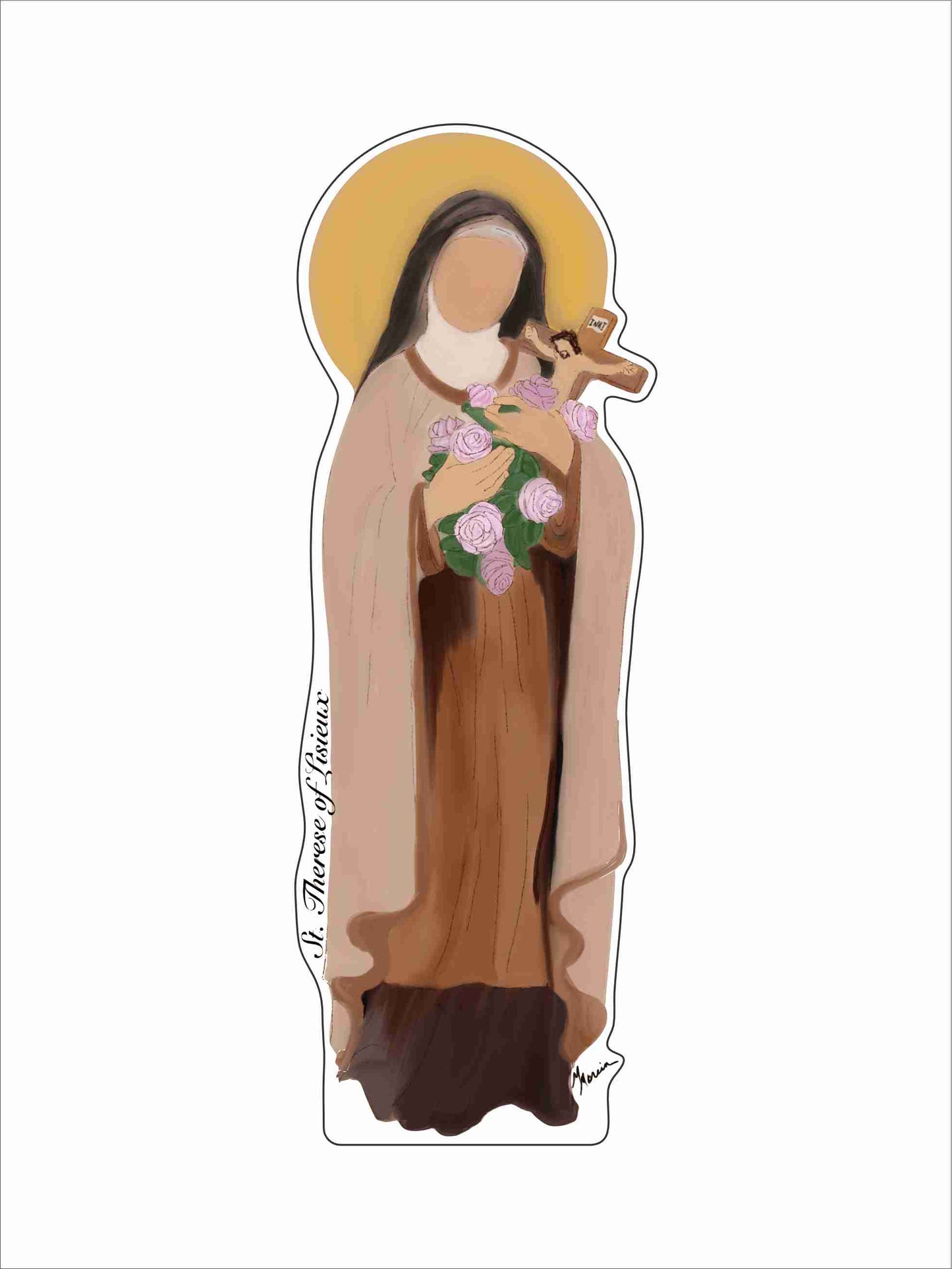 MIM-004 St. Therese of Lisieux | 0.75Acrylic Contour