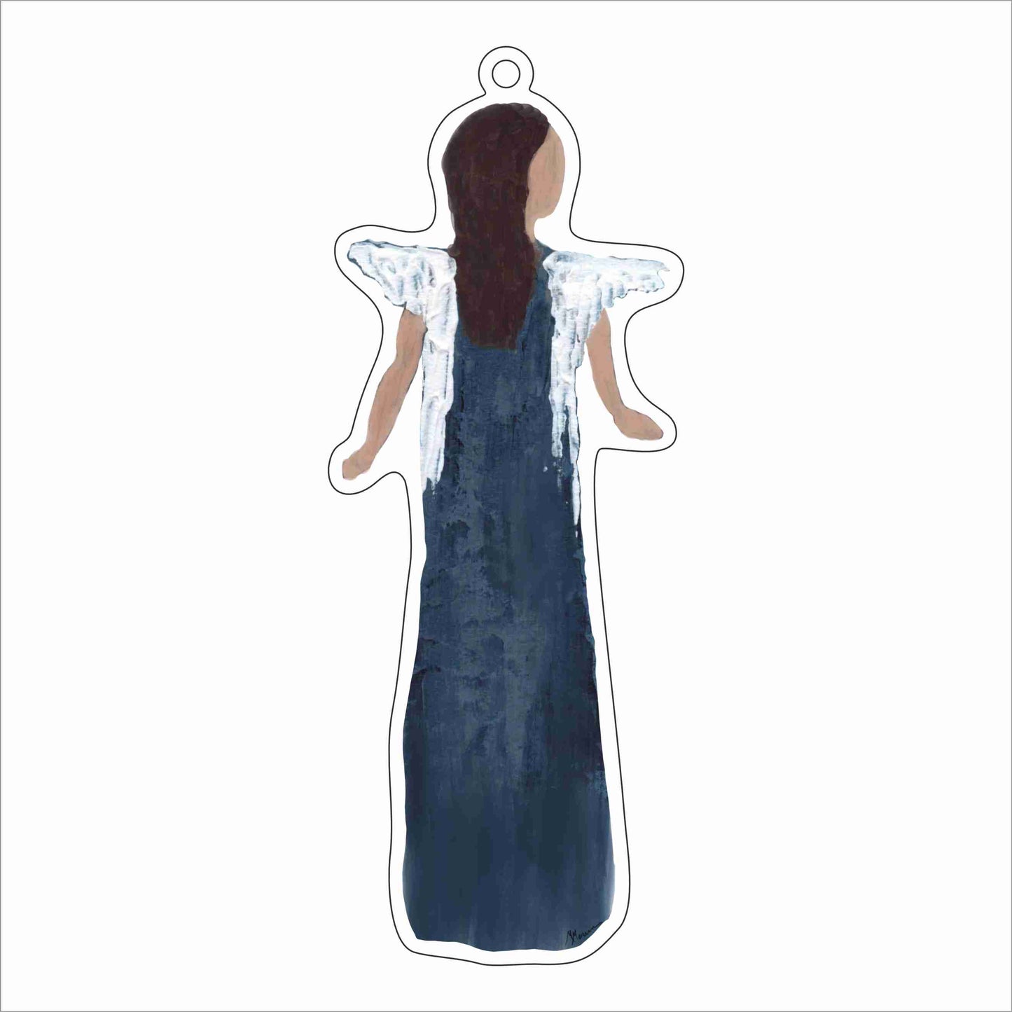 MIM-009 Blue Angel Ornament | 0.25Acrylic Ornament