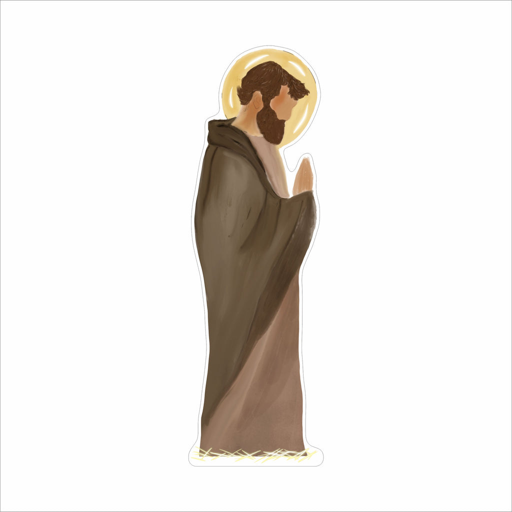 MIM-012 Standing Nativity Joseph | 0.75Acrylic Contour