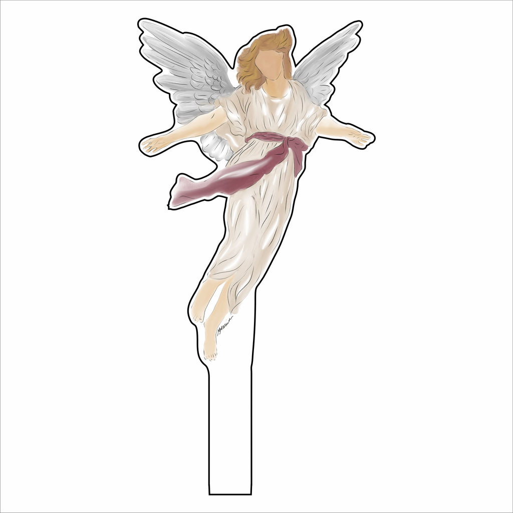 MIM-013 Natvity Angel | 0.25Acrylic Standable