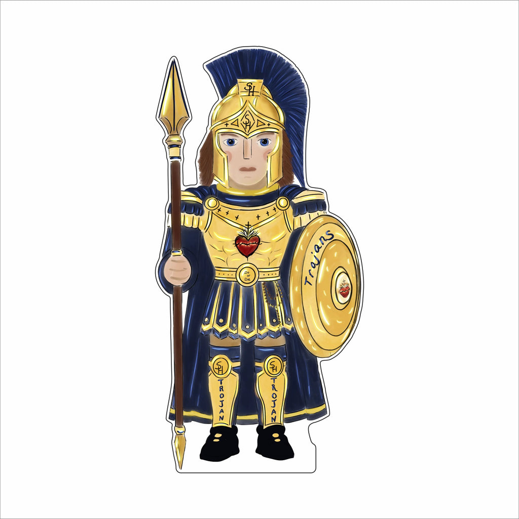 MIM-028 Sacred Heart Trojan Nutcracker | 0.75Acrylic Contour