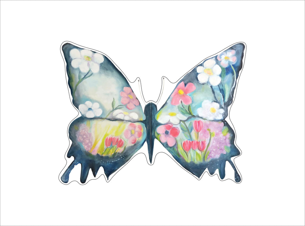 Floral Butterfly | 0.75in. Acrylic Cutout | Case of 25