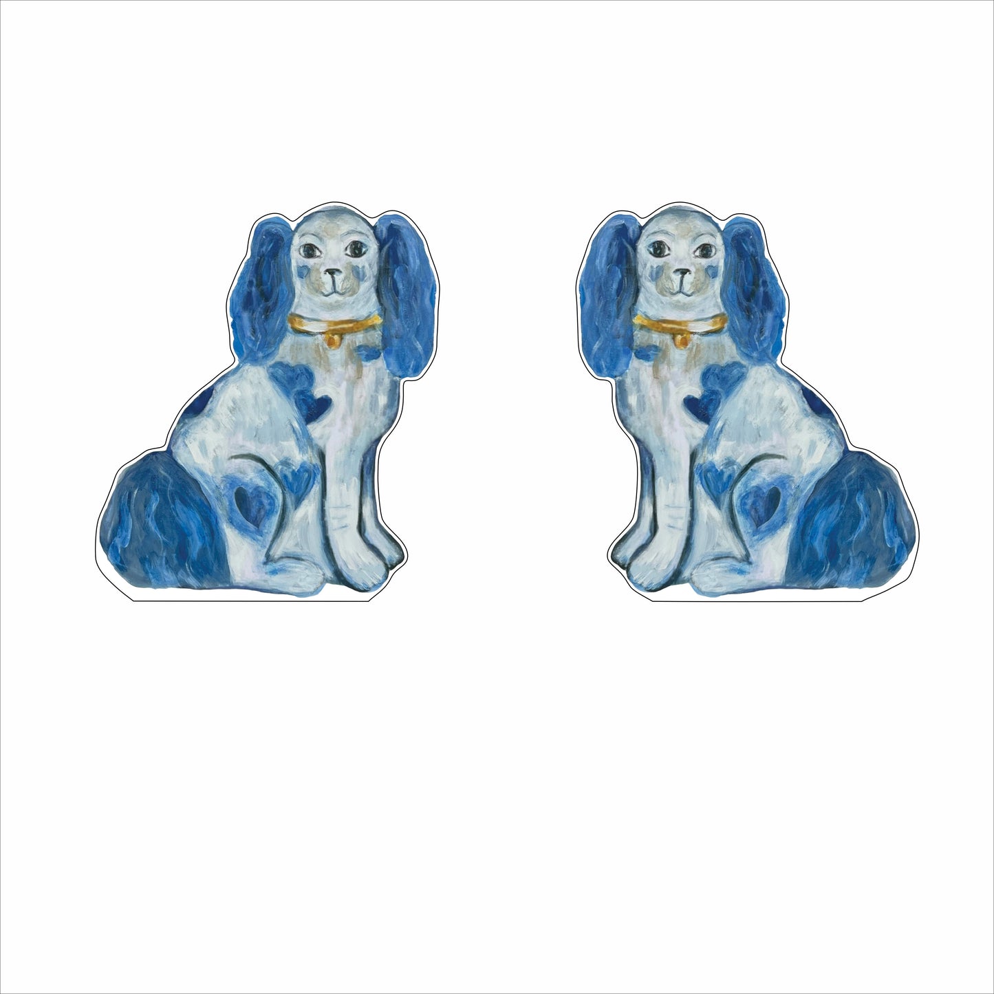 MKD-027 Love for Dogs Blue Set | 0.75in. Acrylic Contour |