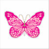 MKD-052 Bold Pink Butterfly | 0.50in. Acrylic Contour | Case Bundle of 25