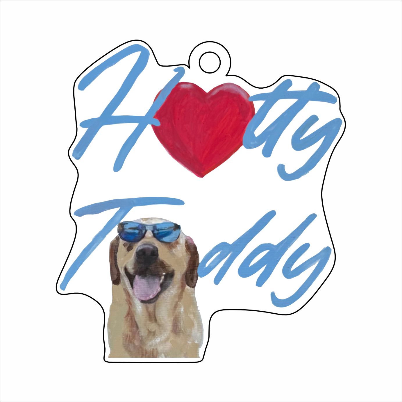 MKD-058 Hotty Toddy  Ornament | 0.25in. Acrylic Ornament | Case Bundle of 25