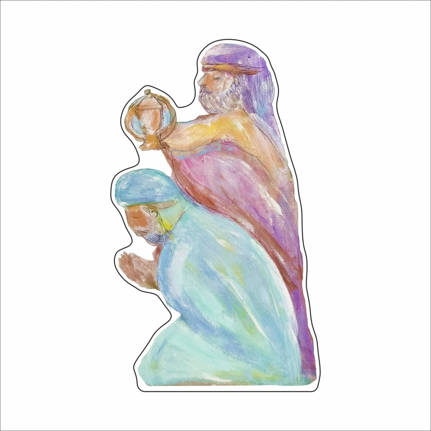 MKD-076 Nativity Wise Men Pair Mini | 0.50Acrylic Contour | Case of 25