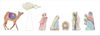 MKD-078 Large Nativity Set (7 piece) | 0.75Acrylic Contour | Case of 25