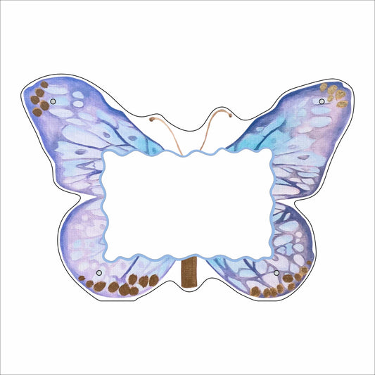 MKD-096  Blue Butterfly Picture Frame | 0.50Acrylic Contour |
