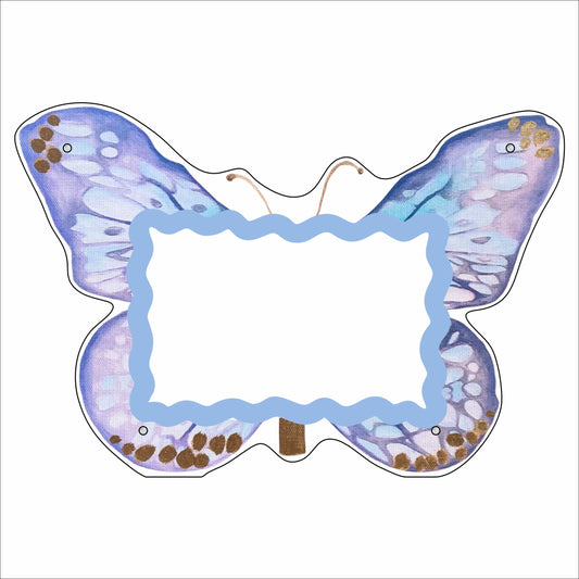 MKD-096 Blue Butterfly Picture Frame | Case of 42