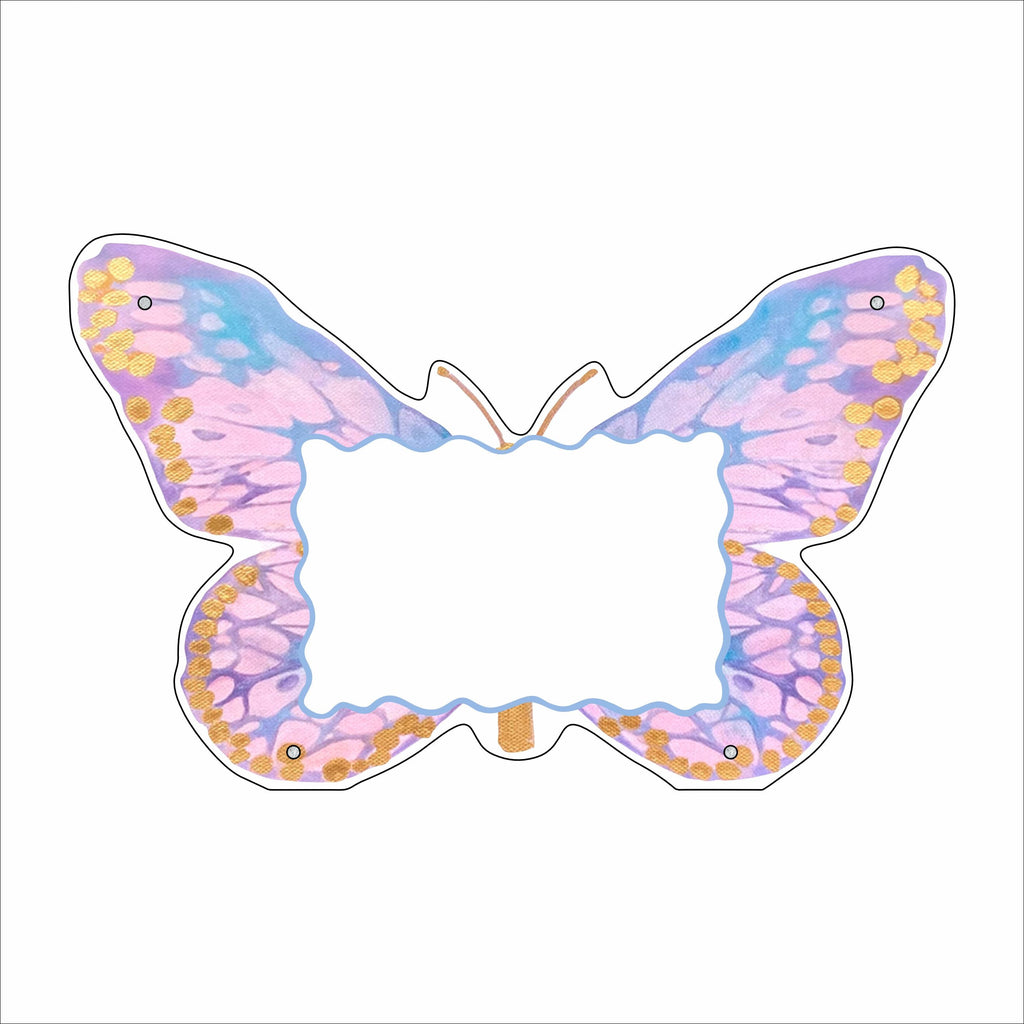 MKD-097 Gold Butterfly Picture Frame | 0.50Acrylic Contour |
