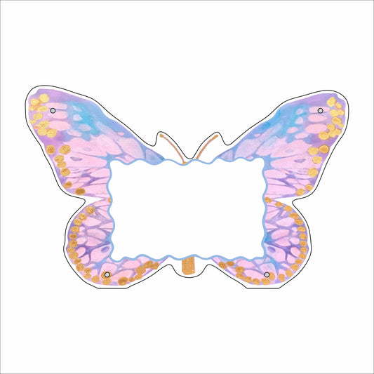 MKD-097 Gold Butterfly Picture Frame | 0.50Acrylic Contour |