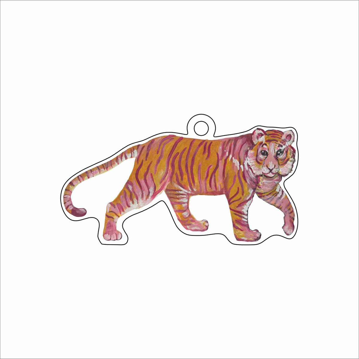 MKD-107 Tiger Walk Ornament | 0.25Acrylic Ornament