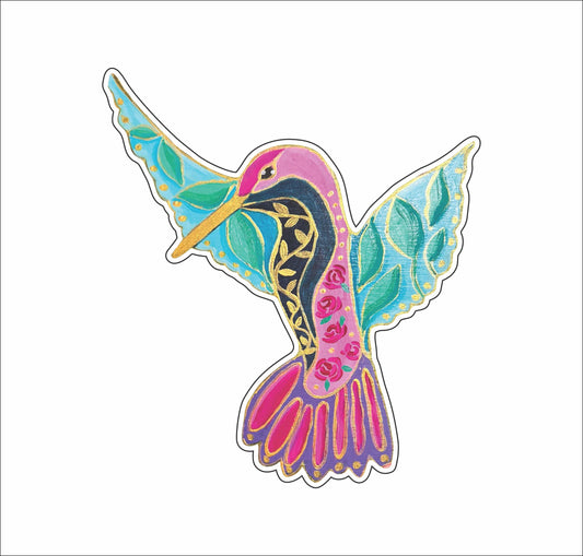 Hummingbird  | 0.125in. Acrylic Magnet | Single