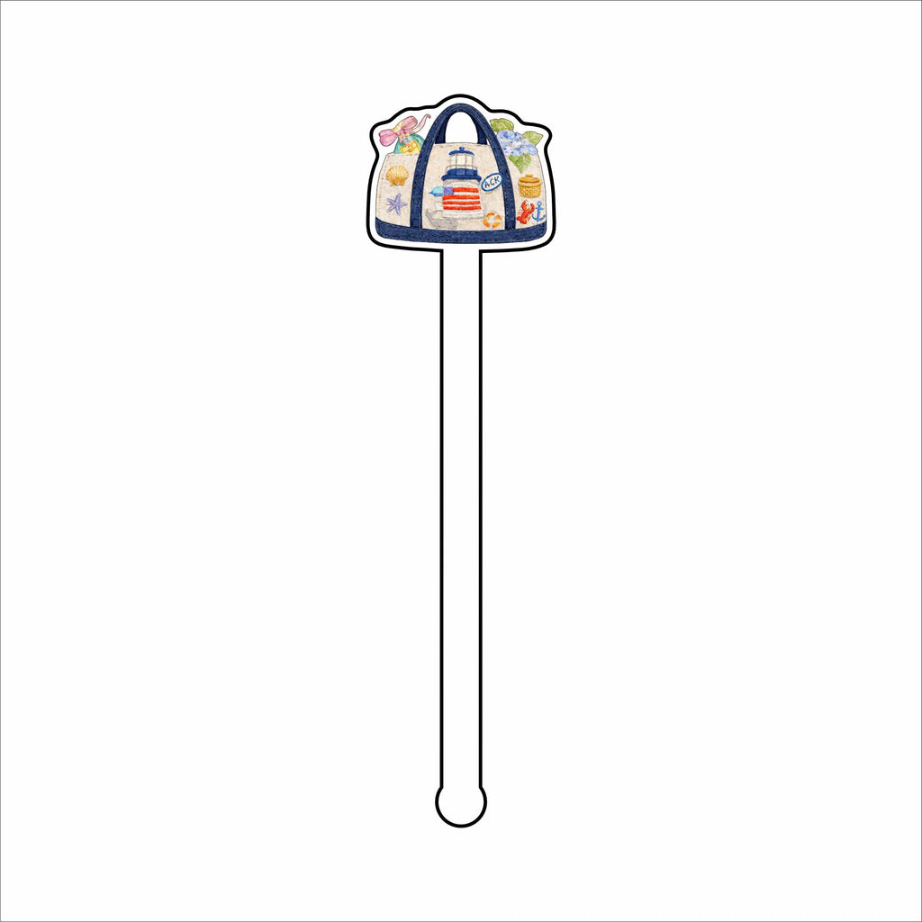 MMS-001 Nantucket Drink Stirrer | 0.125Acrylic Stirrer | Case of 4