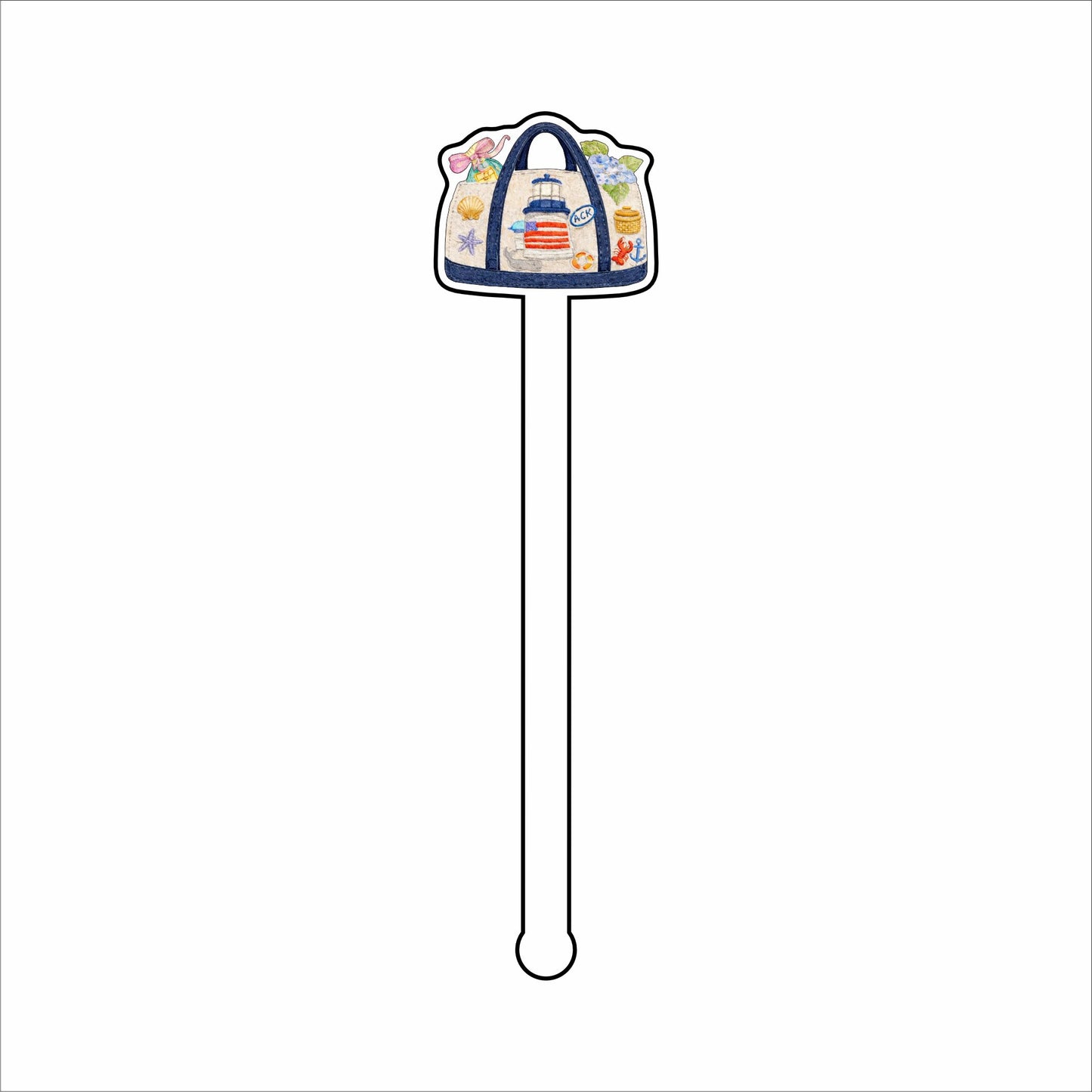 MMS-001 Nantucket Drink Stirrer | 0.125Acrylic Stirrer | Case of 4
