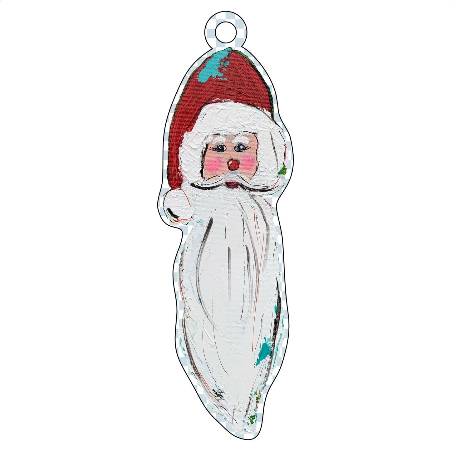 Santa Ornament | 0.25in. Acrylic Ornament | Case (any 10+)