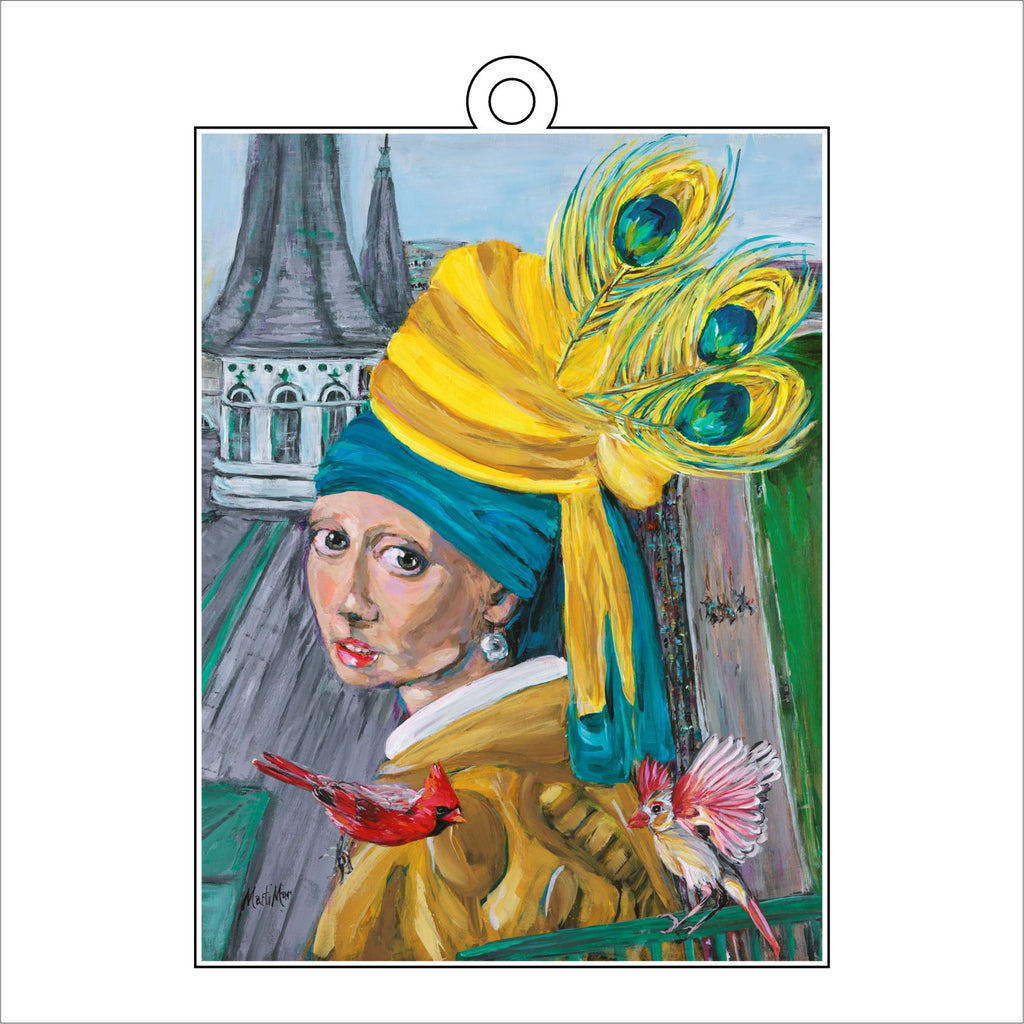 MOO-039 Girl | 0.25 in. Acrylic Ornament