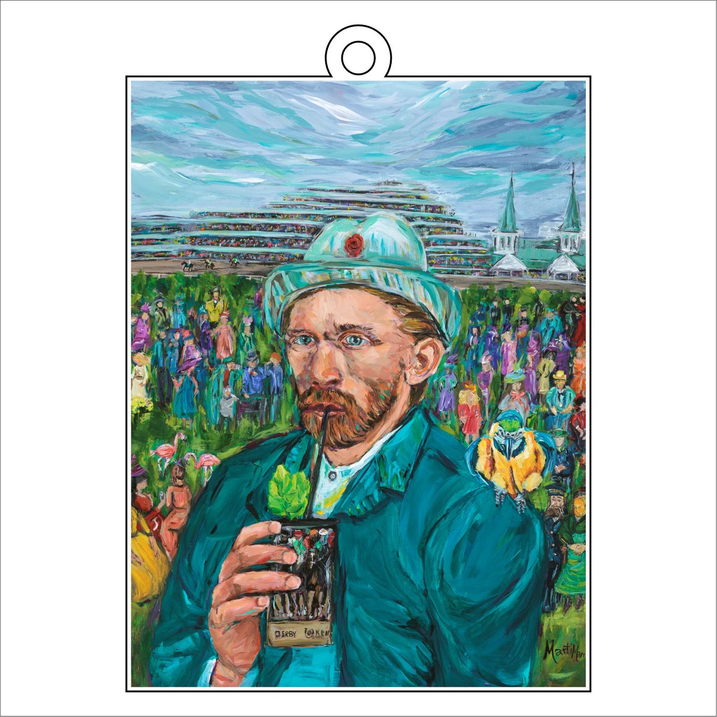 MOO-041 Van Gogh Ornament | 0.25in. Acrylic Ornament