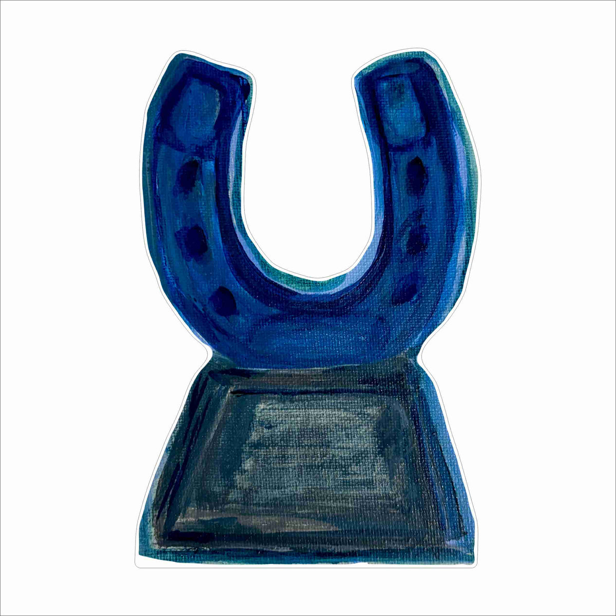 MPA-009 Blue Horseshoe | 0.75Acrylic Contour