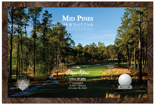 Mid Pines | Hole in One Shadowbox | Hole 13