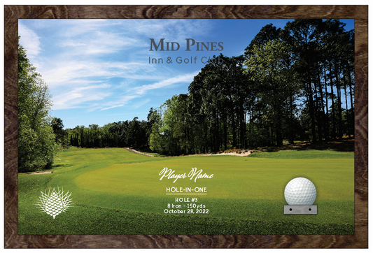 Mid Pines | Hole in One Shadowbox | Hole 3