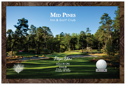 Mid Pines | Hole in One Shadowbox | Hole 8