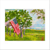Flag Block | 0.75in. Acrylic Cutout 5x7 | Single