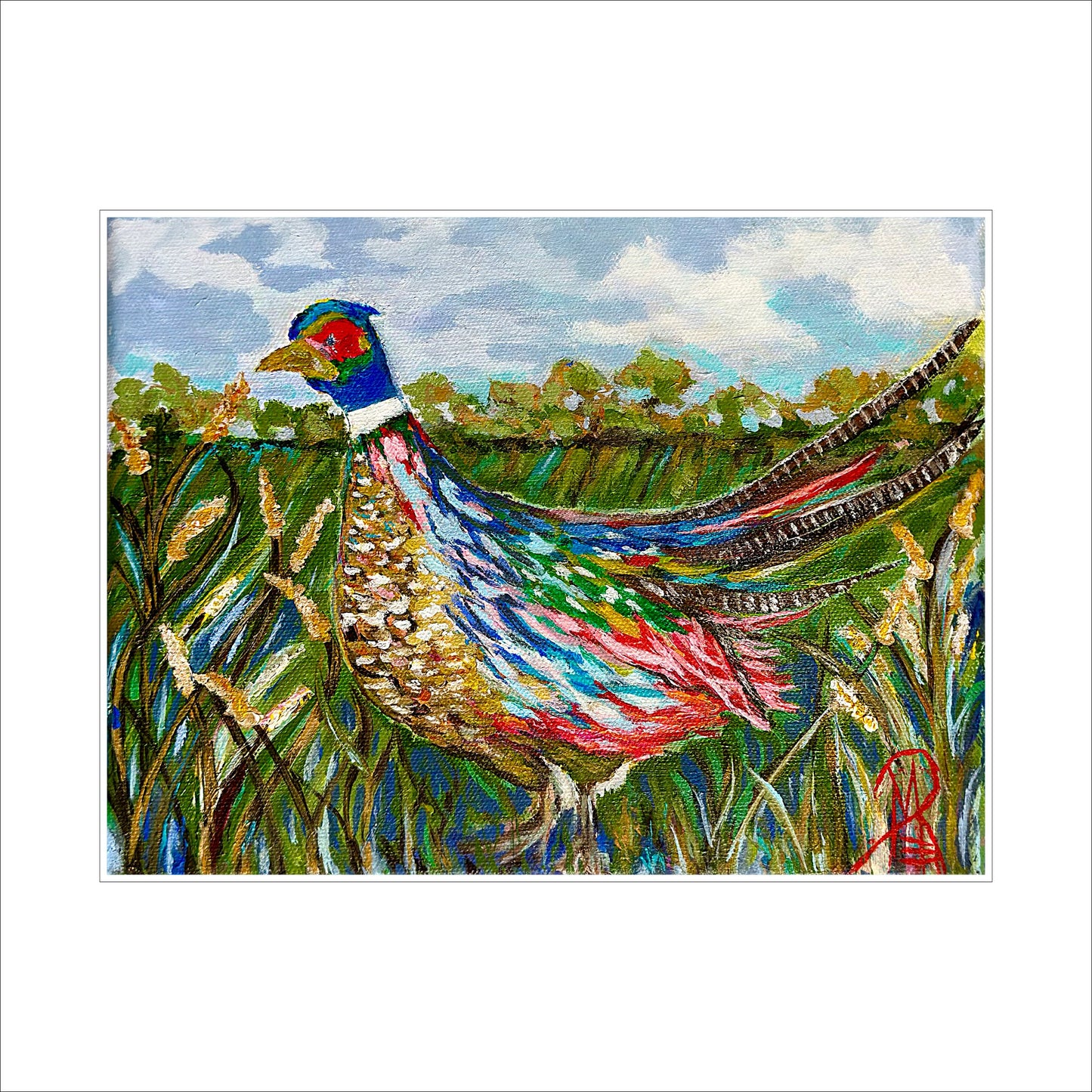 Bird Block | 0.75in. Acrylic Cutout 5x7 | Single