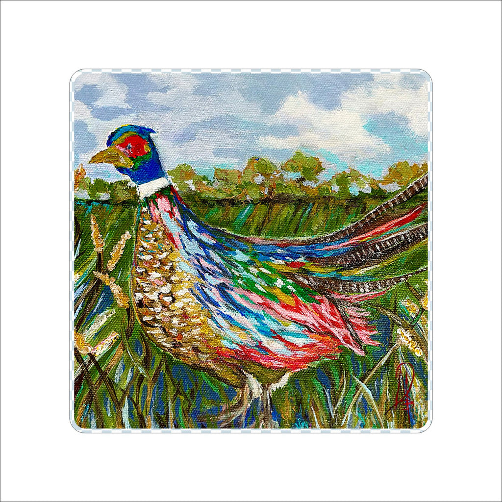 Bird Coaster | 0.25" Acrylic With Cork | Case Bundle (Pack of 4)
