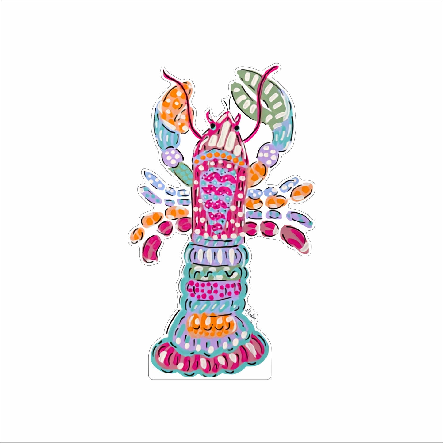 MRB-002 Colorful Lobster Mini | 0.50Acrylic Mini Contour