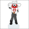 MSH-073 Raider Red Pedestal Shelfie | 0.75in. Acrylic Cutout |