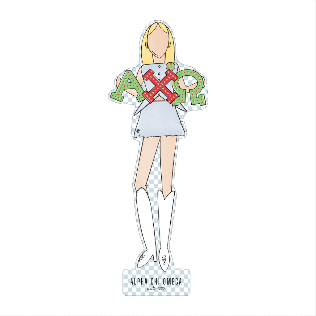 MSH-006 A Chi O 2 | 0.75in. Acrylic Cutout  | Case (Bundle of 25)