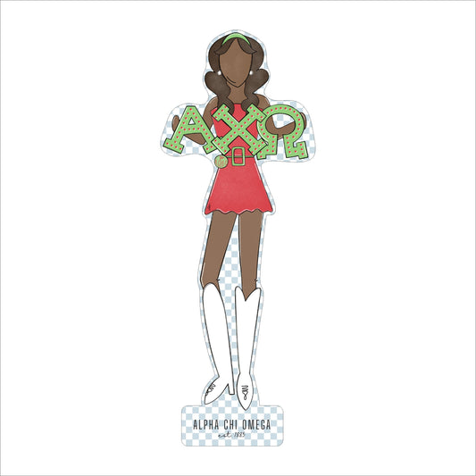 MSH-007 A Chi O 3 | 0.75in. Acrylic Cutout  |