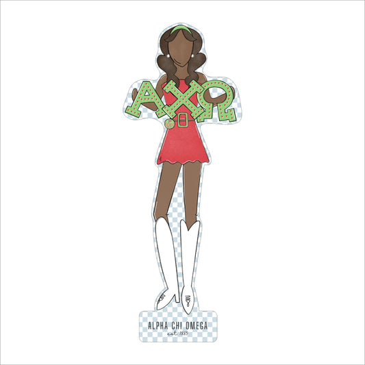 MSH-007 A Chi O 3 | 0.75in. Acrylic Cutout  | Case (Bundle of 100)