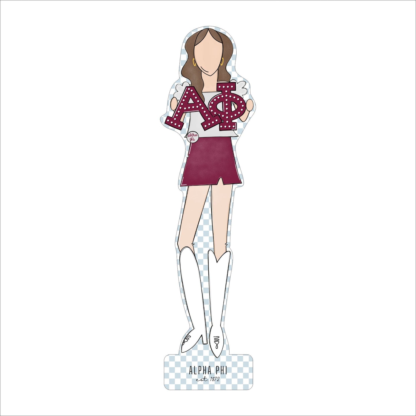MSH-011 Alpha Phi 1 | 0.75in. Acrylic Cutout  | Case (Bundle of 25)