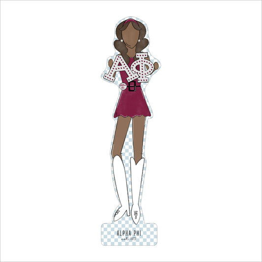 MSH-013 Alpha Phi 3 | 0.75in. Acrylic Cutout  |