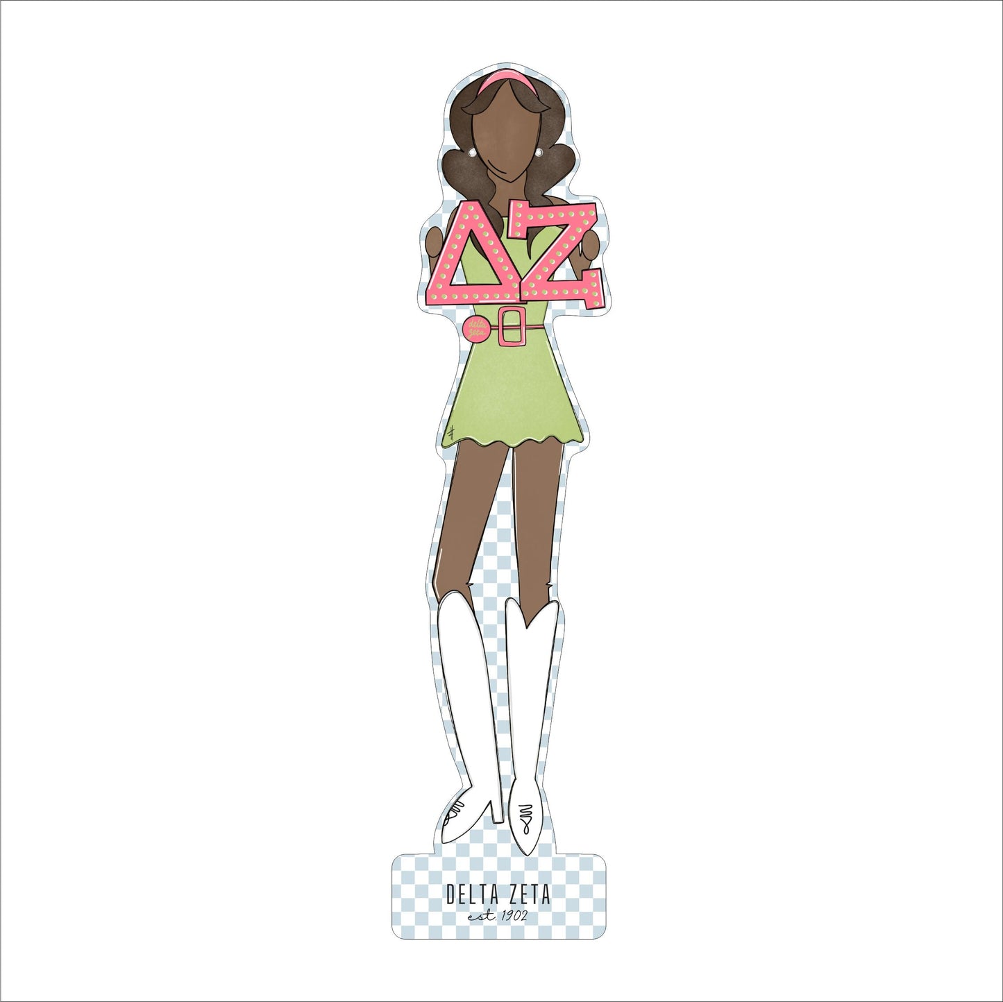 MSH-022 Delta Zeta 3 | 0.75in. Acrylic Cutout  | Case (Bundle of 25)