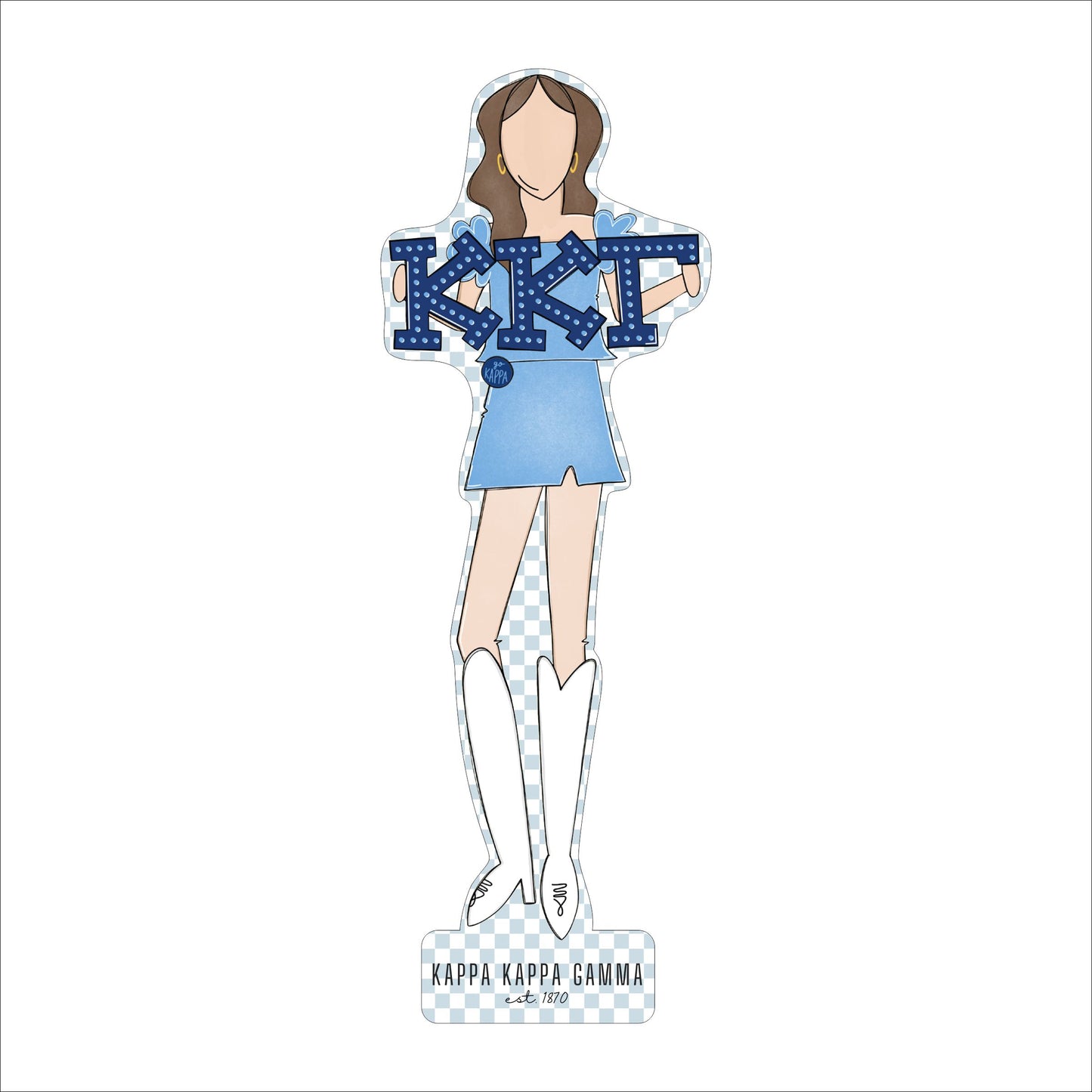 MSH-023 Kappa 1 | 0.75in. Acrylic Cutout  |