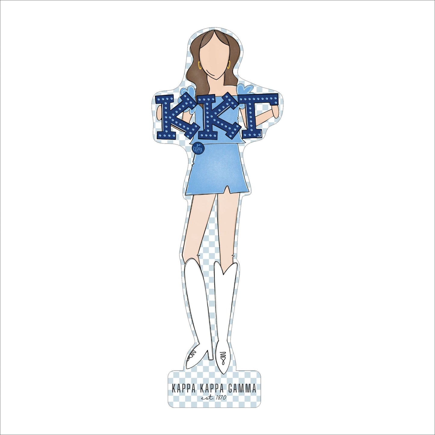 MSH-023 Kappa 1 | 0.75in. Acrylic Cutout  | Case (Bundle of 25)